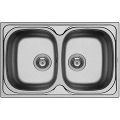 Pyramis 100132801 Sparta 2B Ένθετος Νεροχύτης Inox Σατινέ Μ79xΠ50cm Ασημί Pyramis 100132801 Sparta 2B Ένθετος Νεροχύτης Inox Σατινέ Μ79xΠ50cm Ασημί